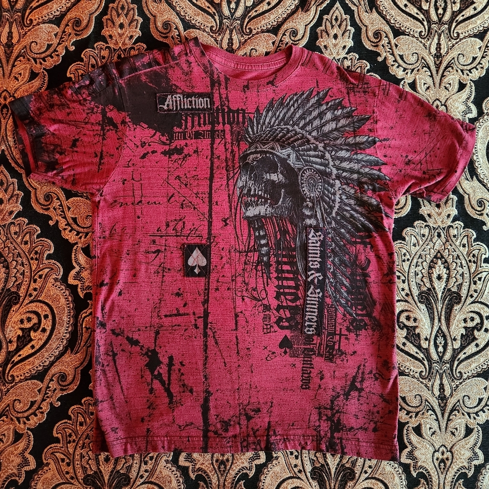 Affliction Men's Short Sleve T-shirt, Never Worn,  New